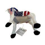 Annalee Patriotic Goat Top Hat Flag Stars Stripes New America USA