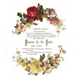 Iron Orchid Designs IOD Flowers by the Poets ™ Rub On Transfer Pad 8 Pages, 12” x 16” Iris Rose Chrysanthemum Lily Sunflowers Birds