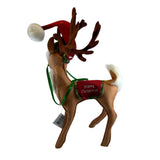 Annalee Christmas  Reindeer  12” Santa Hat Holiday New