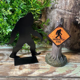 Department 56 Sasquatch Crossing Sign with Bigfoot Silhouette Dept 56 Village New