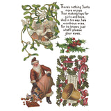 Iron Orchid Designs Christmas Joy Rub On Transfer Pad, 8 Pages, 8” x 12”