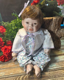 Vintage Ashton Drake SWEET MAGNOLIA  Porcelain Baby Doll 1998 Soft Body 15”
