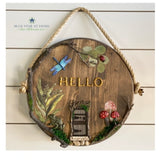 Iron Orchid Designs IOD Hidden Hollow Arched Fairy Hobbit Garden Doors 6” x 10”