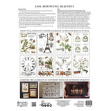 Iron Orchid Designs IOD Brocante Rub On Transfer Pad 8 Pages, 12” x 16”