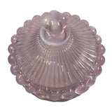 Mosser Pink Opal Eye Winker Glass Candy Dish USA New