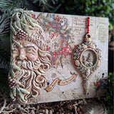 Iron Orchid Designs IOD Saint Nick Santa Mould Christmas Holiday 5x7