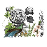 Iron Orchid Designs IOD Midnight Garden Rub On Transfer Pad, 4 Pages, 12” x 16”