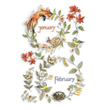 Iron Orchid Designs IOD The Bramblewood Diaries Transfer Pad, 8 Pages 8” x 12” Months Birds Deer