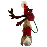 Annalee Christmas  Reindeer  12” Santa Hat Holiday New