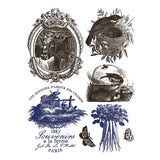 Iron Orchid Designs IOD Hameau de la Reiner Paint Inlay 12 x16” Pad™ French Farmhouse Floral