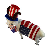 Annalee Patriotic Goat Top Hat Flag Stars Stripes New America USA