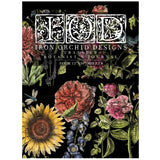 Iron Orchid Designs IOD Botanists Journal, Rub On Transfer Pad, 4 Pages, 16” x 12”