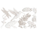 Iron Orchid Designs IOD Dewdrop Pond Mould 6” x 10” Hummingbird Toad Dragonfly Snail Salamander Turtle