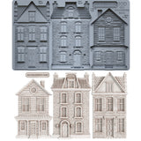 Iron Orchid Designs IOD Old Colchester Road Mould 6” x 10” Mold English Cottage House New