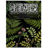 Iron Orchid Designs Fronds Botanical Rub On Transfer Pad 16” x 12”, 4 Pages