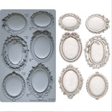 Iron Orchid Designs Vintage Brooches 6” x 10” IOD Mould™ Frames Mold