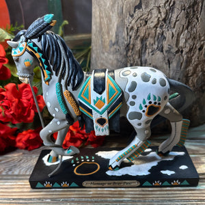 Trail Of Painted Ponies Homage Bear Paw Appaloosa Horse Figurine 7.8”H New