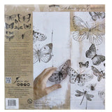 Iron Orchid Designs IOD Butterflies Stamp Bee Moth Dragonfly 12” x 12”