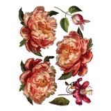 Iron Orchid Designs IOD Collage de Fleurs Rub On Transfer Pad 8 Pages 12” x 16”