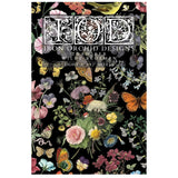 Iron Orchid Design Lost Garden Rub On Transfer Pad, 8 Pages, 12” x 16”