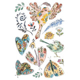 Iron Orchid Designs IOD Fern Fables™ Rub On Transfer Pad 8 Pages, 8” x 12”