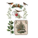 Iron Orchid Designs IOD Winter Botanist Rub On Transfer Pad, 8 Pages, 8” x 12”