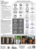 Iron Orchid Designs IOD Traditional Pots 12” x 16” Transfer Pad, 4 Pages
