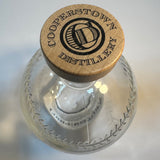 Vintage Cooperstown Distillery A. Doubleday Baseball Empty Bourbon Bottle 750 ml New York