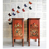 Iron Orchid Designs IOD Millot’s Pages Rub On Transfer Pad 8 Pages, 12” x 16”