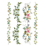 Iron Orchid Design Lost Garden Rub On Transfer Pad, 8 Pages, 12” x 16”