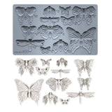 Iron Orchid Designs Monarch 6” x 10” IOD Mould™ Mold Butterfly Moth Dragonfly