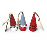 Enesco Jim Shore Set of 3 Gnome Hanging Nordic Noel Christmas Ornament New