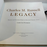 Charles M Russell Legacy Book Larry Peterson Illustrated Western Art History Cowboy Horse Vintage