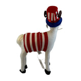 Annalee Patriotic Goat Top Hat Flag Stars Stripes New America USA