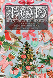 Iron Orchid Designs IOD Darling Holiday Transfer Pad, 8 Pages, 8” x 12” Kitschy Cute Christmas New