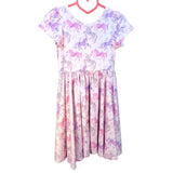 Charlie’s Project Twirl Dress Unicorns Purple Pink Size 3/4 Pockets New