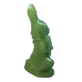 Mosser Standing Bunny with Basket of Flowers Jadeite Green 5” tall USA New Easter Spring Garden