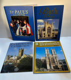 Vintage 1997 Canterbury St Paul’s Cathedral Westminster Bath Abbey Color Photographs Book Lot