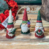 Jim Shore Gnomes 3 Ornament Set Free Standing Hanging Christmas NIB