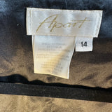 Vintage Apart Black Velvet Vest Women’s Size 14 Classic Annie Hall Whimsygoth
