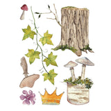 Iron Orchid Designs IOD Whispering Willow Rub On Transfer Pad 8 Pages, 12” x 16”