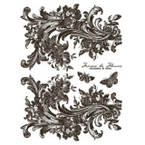 Iron Orchid Designs IOD Hameau de la Reiner Paint Inlay 12 x16” Pad™ French Farmhouse Floral