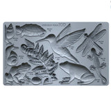 Iron Orchid Designs IOD Dewdrop Pond Mould 6” x 10” Hummingbird Toad Dragonfly Snail Salamander Turtle