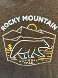 Rocky Mountain National Park V Neck Graphic T Shirt Women’s L Bear Outdoors
