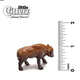 Little Critterz Young Bison Teton Miniature Tiny Porcelain Buffalo Figurine New