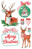 Iron Orchid Designs IOD Darling Holiday Transfer Pad, 8 Pages, 8” x 12” Kitschy Cute Christmas New