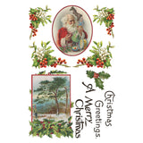 Iron Orchid Designs Christmas Joy Rub On Transfer Pad, 8 Pages, 8” x 12”