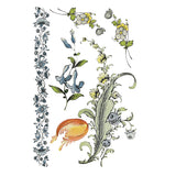 Iron Orchid Designs Fairytale Florals, Rub On Transfer Pad, 8 Pages, 8” x 12”