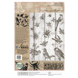 Iron Orchid Designs IOD Birds and Bees Stamp 12” x 12”