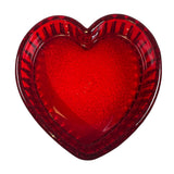 Mosser Glass Ruby Red Valentine Heart Trinket Jewelry Box Roses 4” New